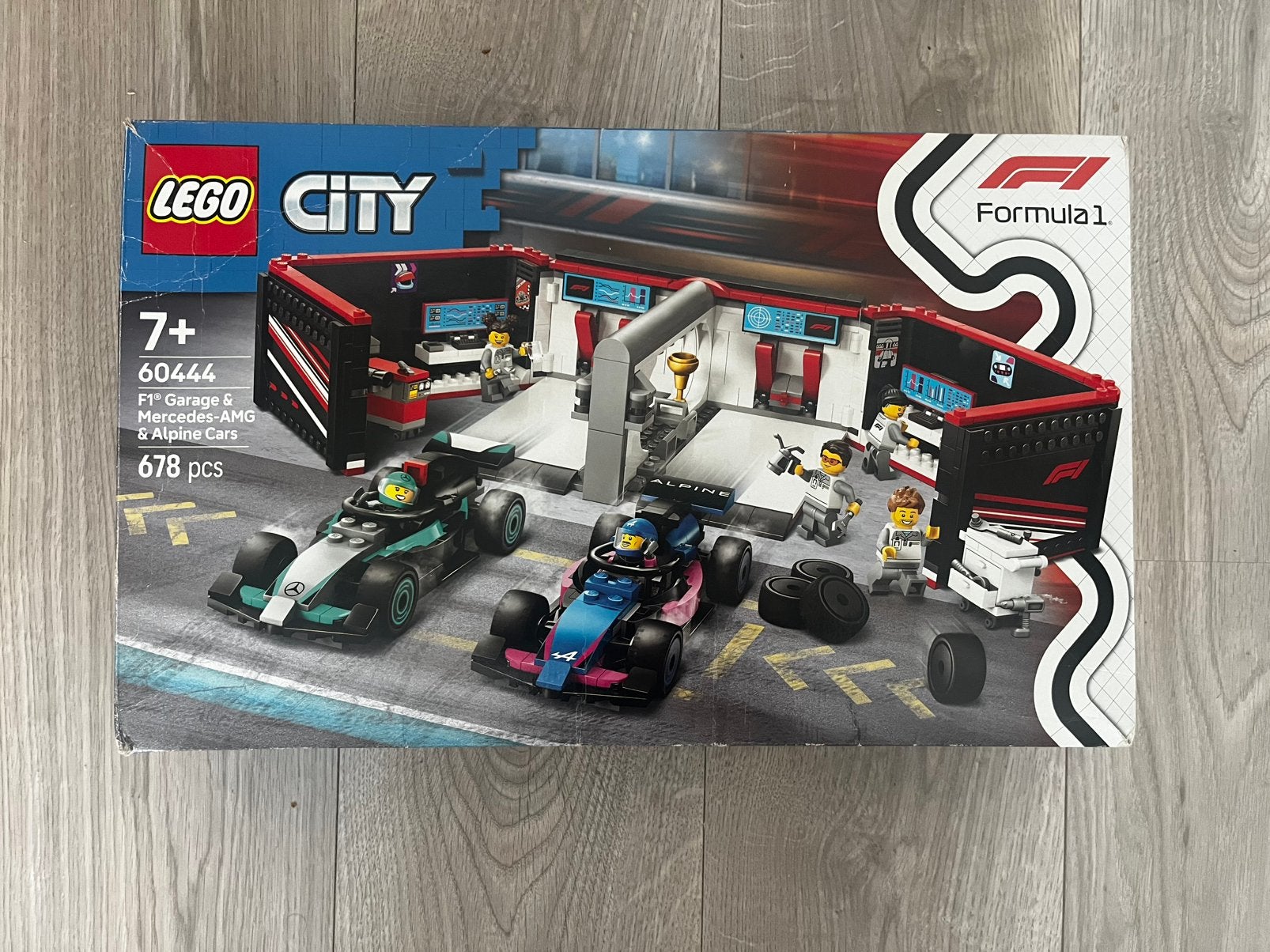 LEGO 60444 F1 compleet + gele lego doos extra's, Kinderen en Baby's, Speelgoed | Duplo en Lego, Ophalen, City, Lego, Zo goed als nieuw