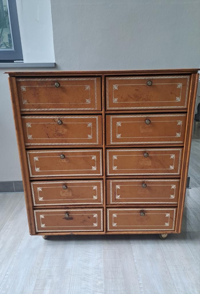 Cartonnier de notaire en cuir, Enlèvement