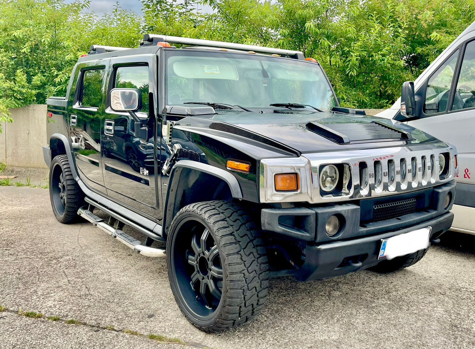 Hummer H2 pick up, Autos, Hummer, Particulier, H2, Radio, Essence, Automatique, Noir, Cuir, Quatre roues motrices / 4X4, Enlèvement