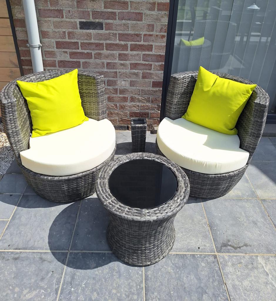 Loungeset 2 personen, Ophalen, Zo goed als nieuw, Loungeset