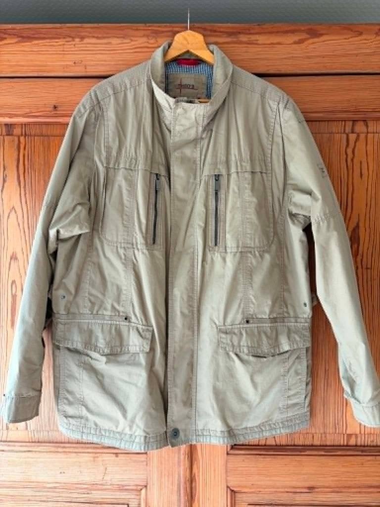 Beige herenparka Theo's, Kleding | Heren, Jassen | Winter, Beige, Maat 56/58 (XL), Ophalen of Verzenden, Gedragen