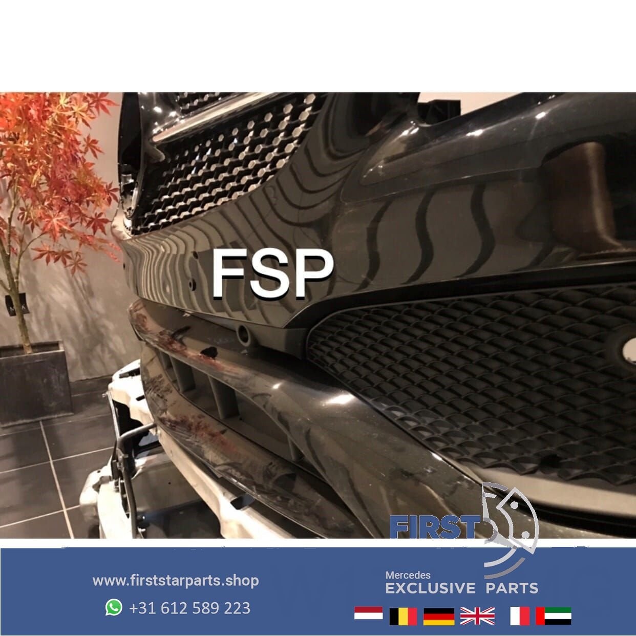 W176 FACELIFT AMG Voorbumper zwart Mercedes A Klasse 2018 co, Utilisé, -, Avant, -