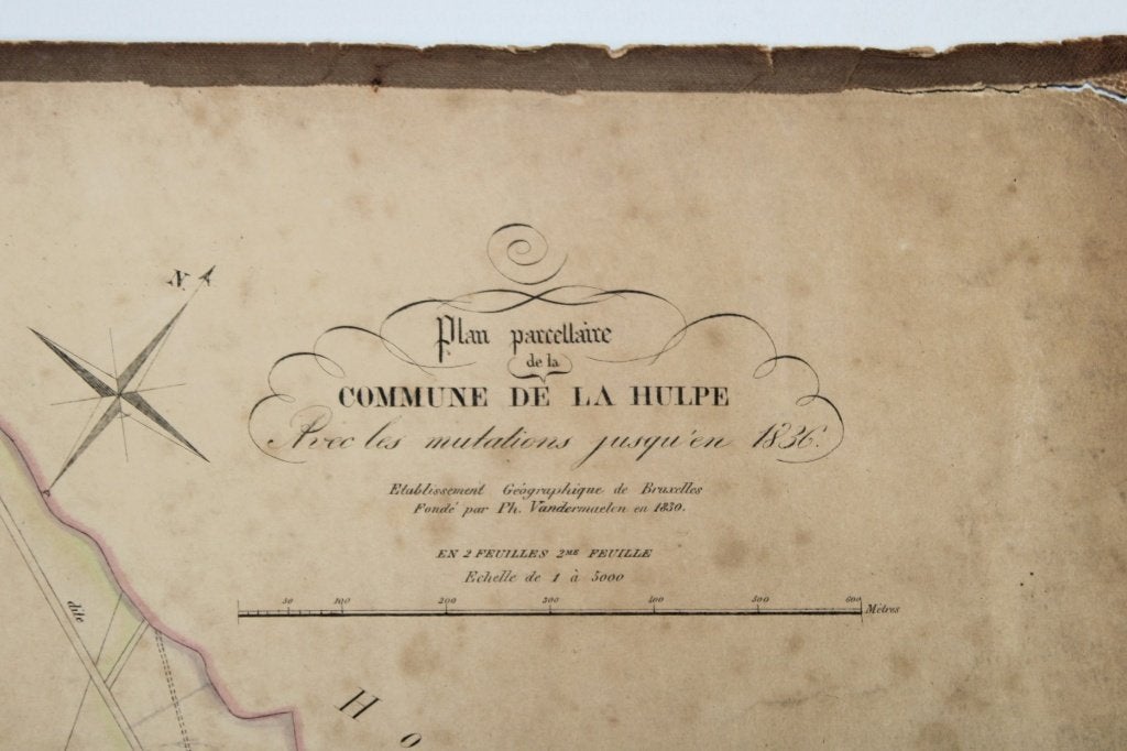 2 cartes anciennes de La Hulpe, Vandermaelen, XIXe siècle, Enlèvement