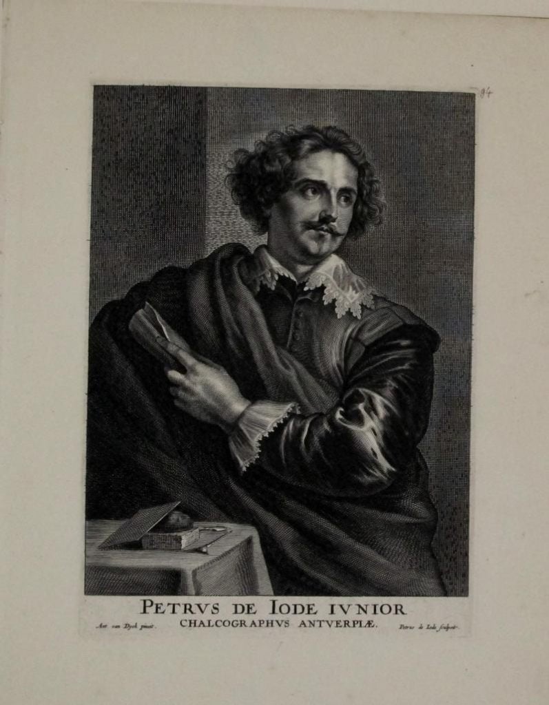 Gravure : Portrait de Peter Lode IV Noir, Antiquités & Art, Art | Eaux-fortes & Gravures, Enlèvement ou Envoi, 39 cm, Gravure