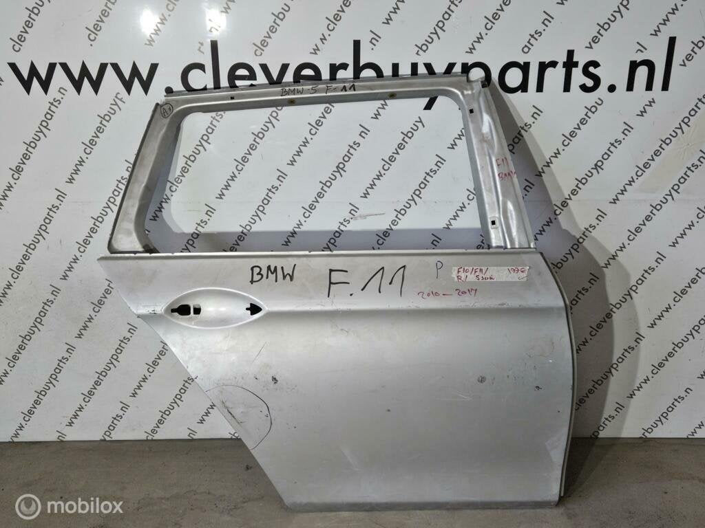 Achterduer rechts origineel BMW 5-serie F10 LCI ('13-'17), Enlèvement ou Envoi, Utilisé, Porte, Avant