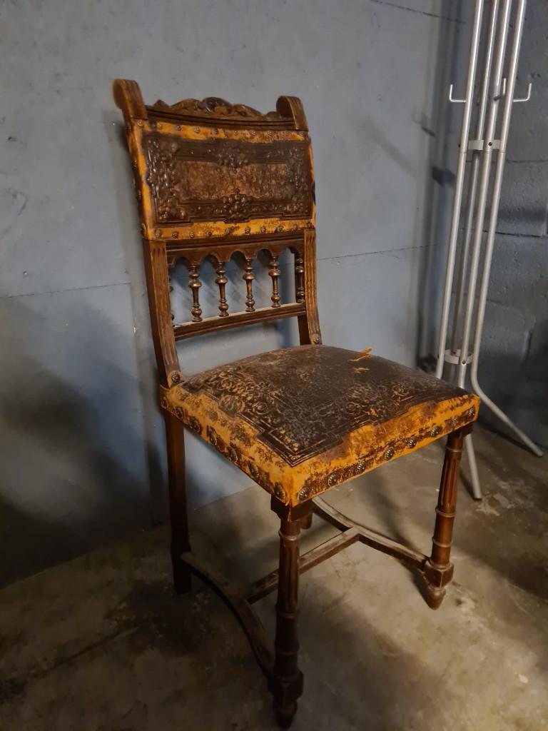 Mechelse stoel of Spaanse stoel, Antiek en Kunst, Antiek | Meubels | Stoelen en Sofa's, Ophalen
