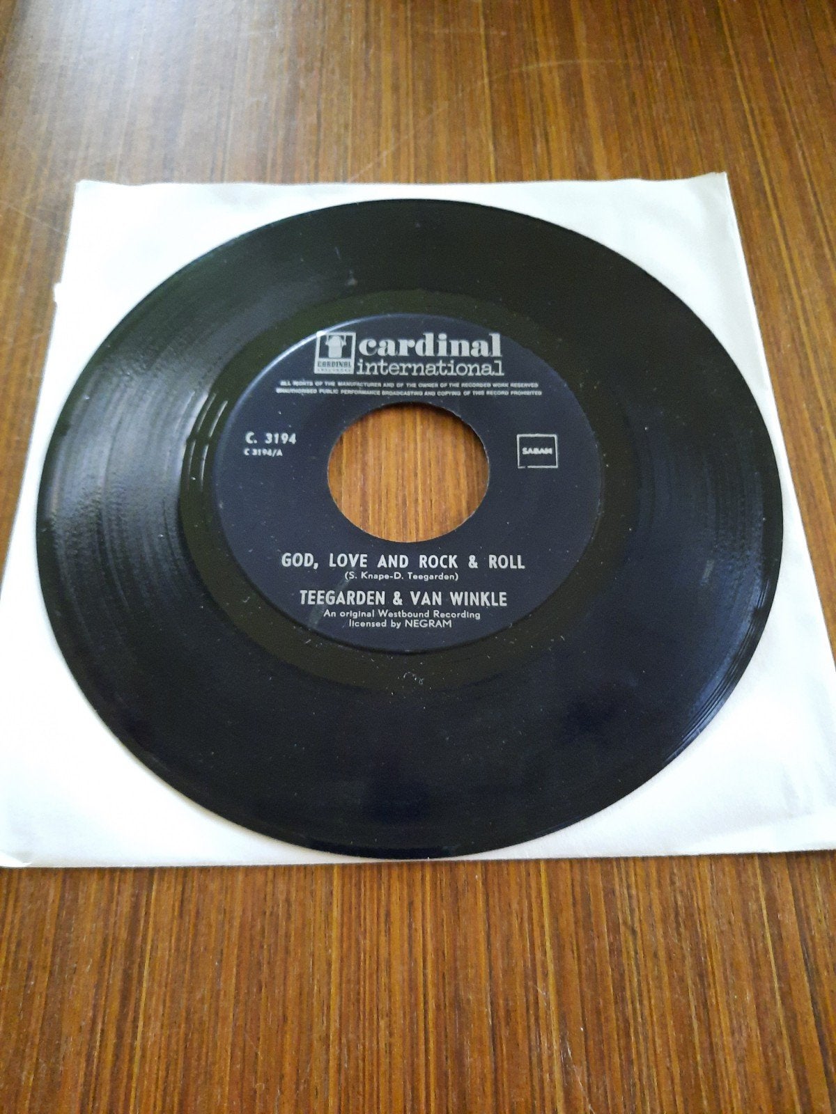Teegarden et Van Winkle. Dieu, l'amour et le rock and roll., Enlèvement ou Envoi