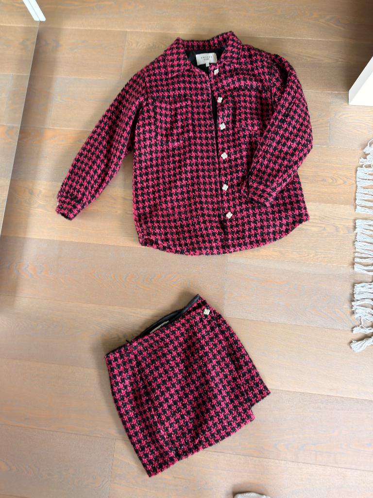 Costes blazer en broekrok mantelpak XS S, Kleding | Dames, Kostuum of Pak, Nieuw, Ophalen of Verzenden, Costes