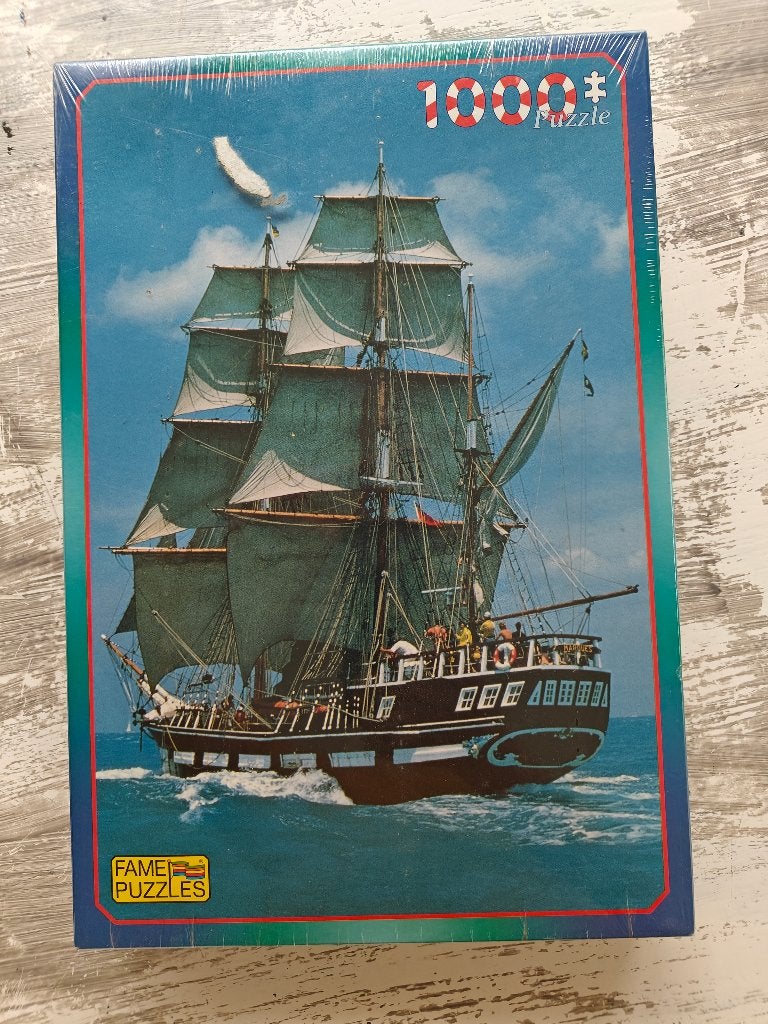 Puzzel Zeilboot – 1000 stuks – nieuw, Ophalen of Verzenden, 500 t/m 1500 stukjes, Nieuw, Legpuzzel
