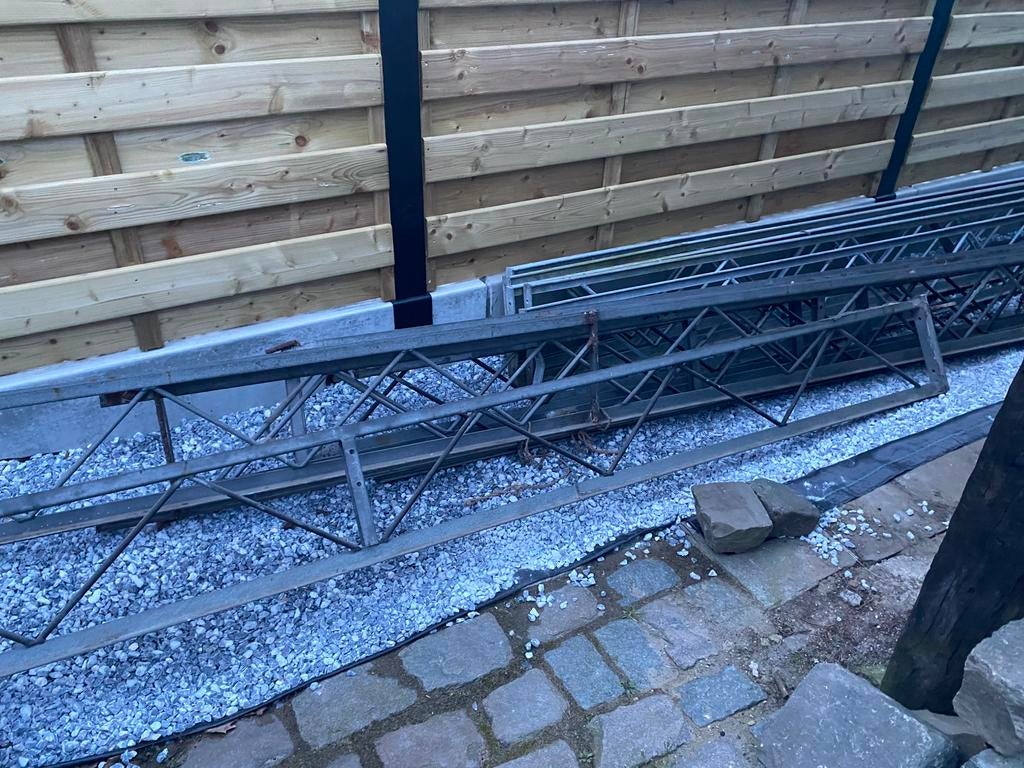 Ijzeren dakgebinte voor carport of afdak, Doe-het-zelf en Bouw, Ophalen, Zo goed als nieuw, Overige typen