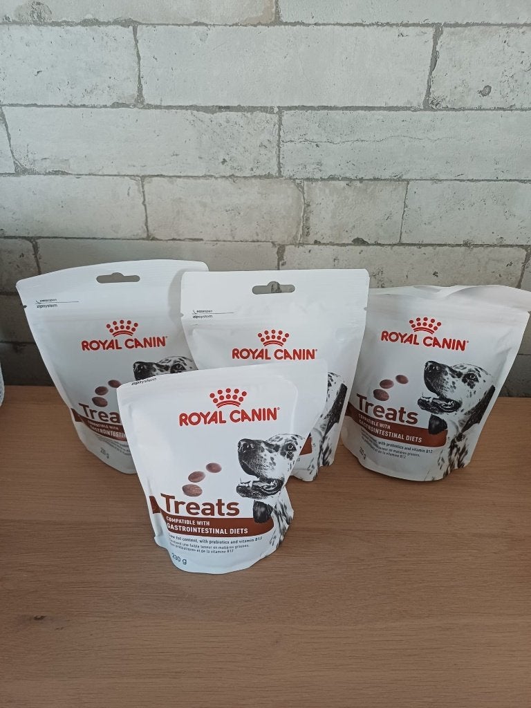 4 x Zakje (230 g) - Royal Canin Gastrointestinal Treats, Animaux & Accessoires, Enlèvement, Chien