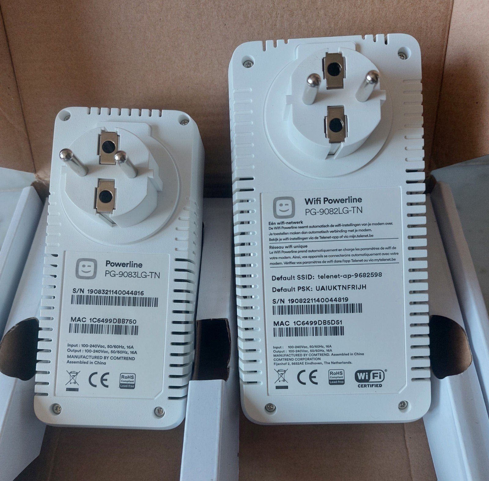 Wifi cpl booster Telenet neuf., Computers en Software, WiFi-versterkers, Ophalen of Verzenden