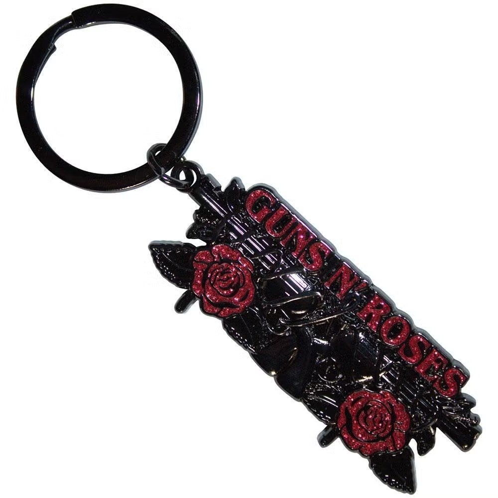 Guns N Roses Vintage Pistols Sleutelhanger off. merchandise, Verzamelen, Ophalen of Verzenden, Nieuw