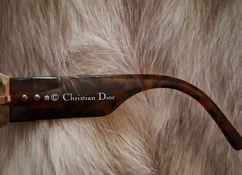Vintage CHRISTIAN DIOR 2562 41 zonnebril, Zonnebril, Bruin, Ophalen of Verzenden, Zo goed als nieuw