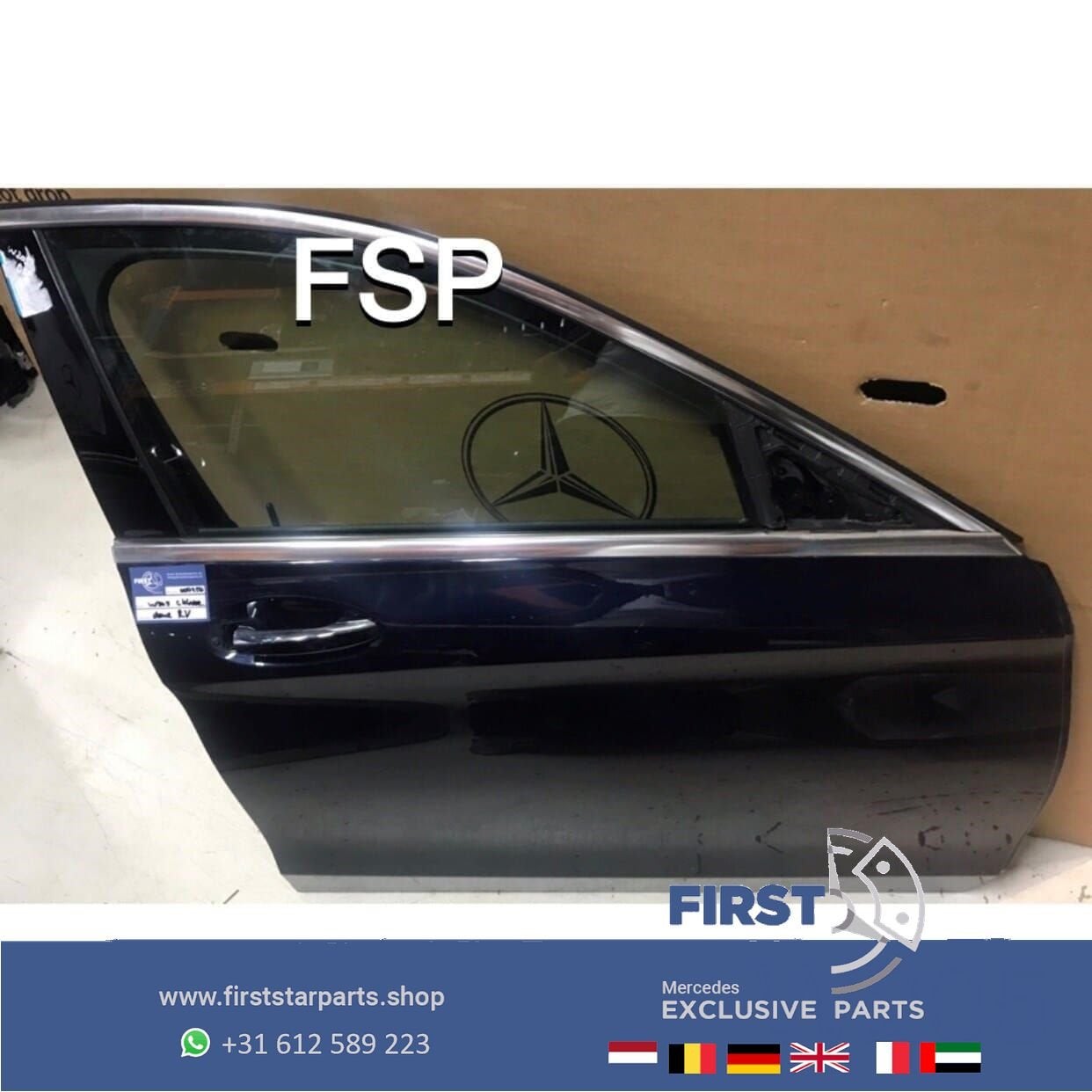 W205 S205 DEUR RECHTS VOOR PORTIER C Klasse BLAUW 2014-2020, Auto-onderdelen, Gebruikt, -, Deur, Ophalen of Verzenden