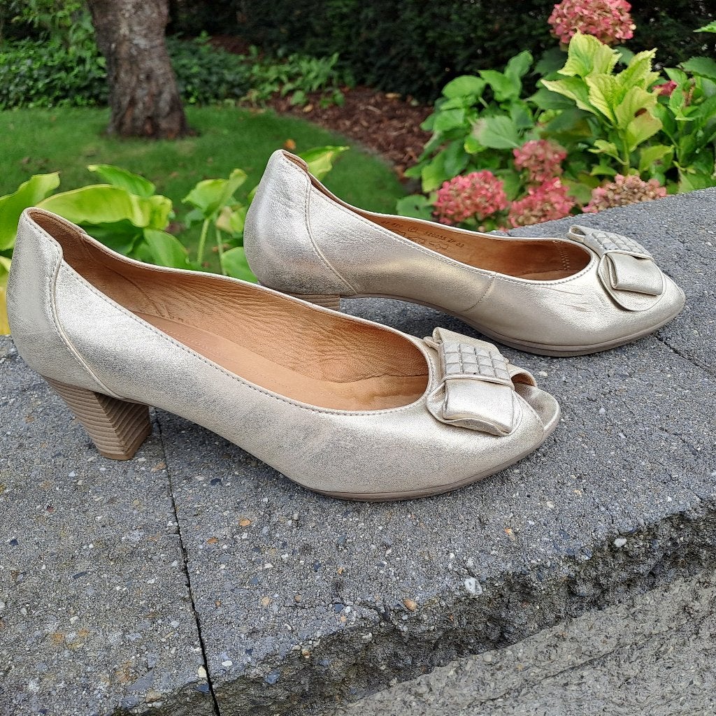 jolies chaussures à bout ouvert, Gabor, taille 40, Enlèvement ou Envoi, Beige, Gabor, Comme neuf