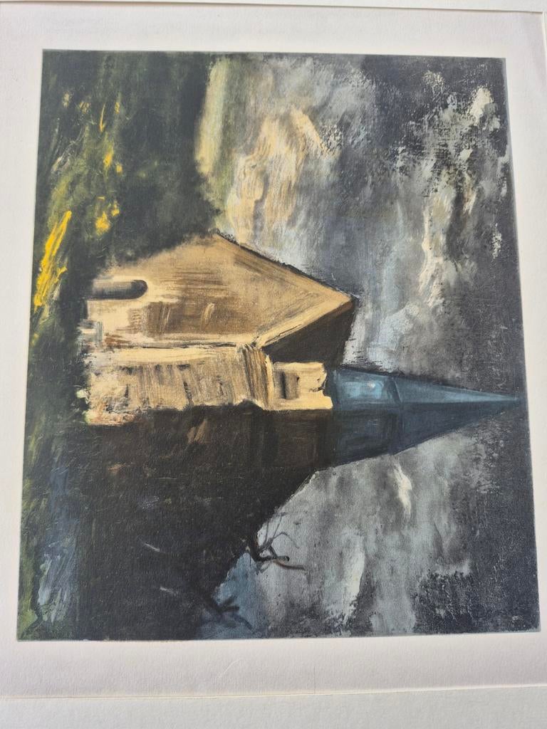 Kleurenlithographie Maurice Vlaminck, Antiek en Kunst, Kunst | Schilderijen | Klassiek, Ophalen of Verzenden