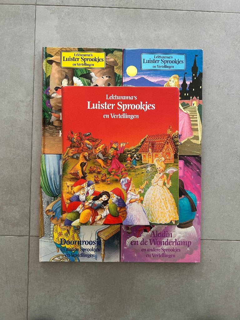 Lekturama Luistersprookjes 27 boeken + cassettes (reeks 1), Enlèvement, Utilisé, Lekturama