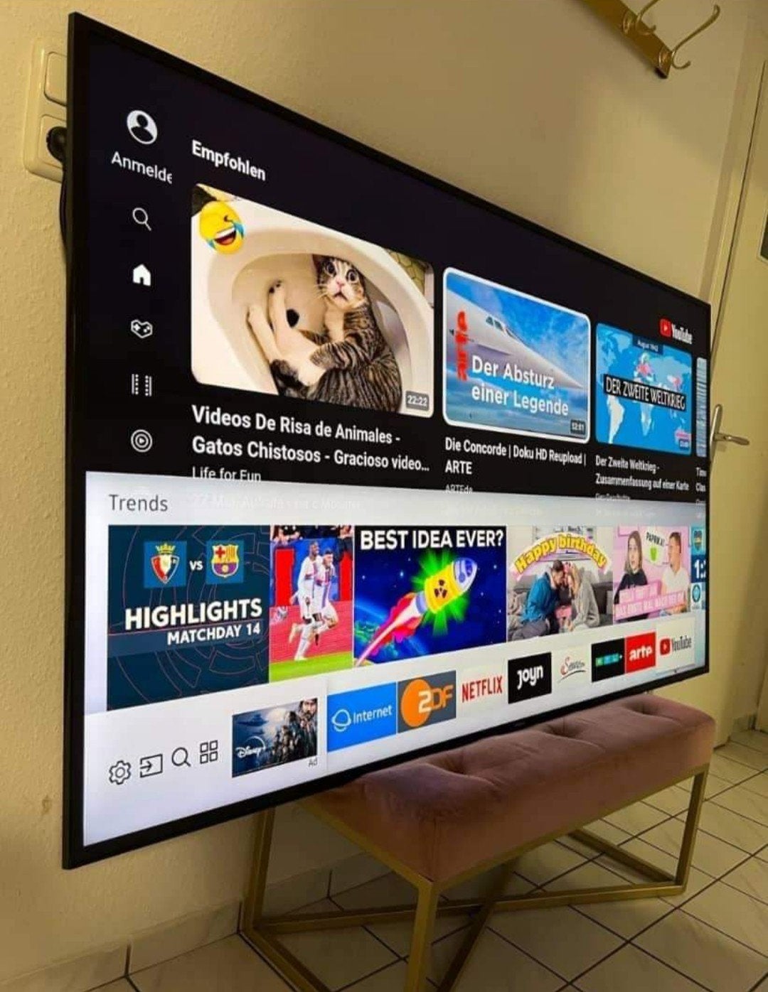 Samsung 75" Smart qled, Enlèvement ou Envoi