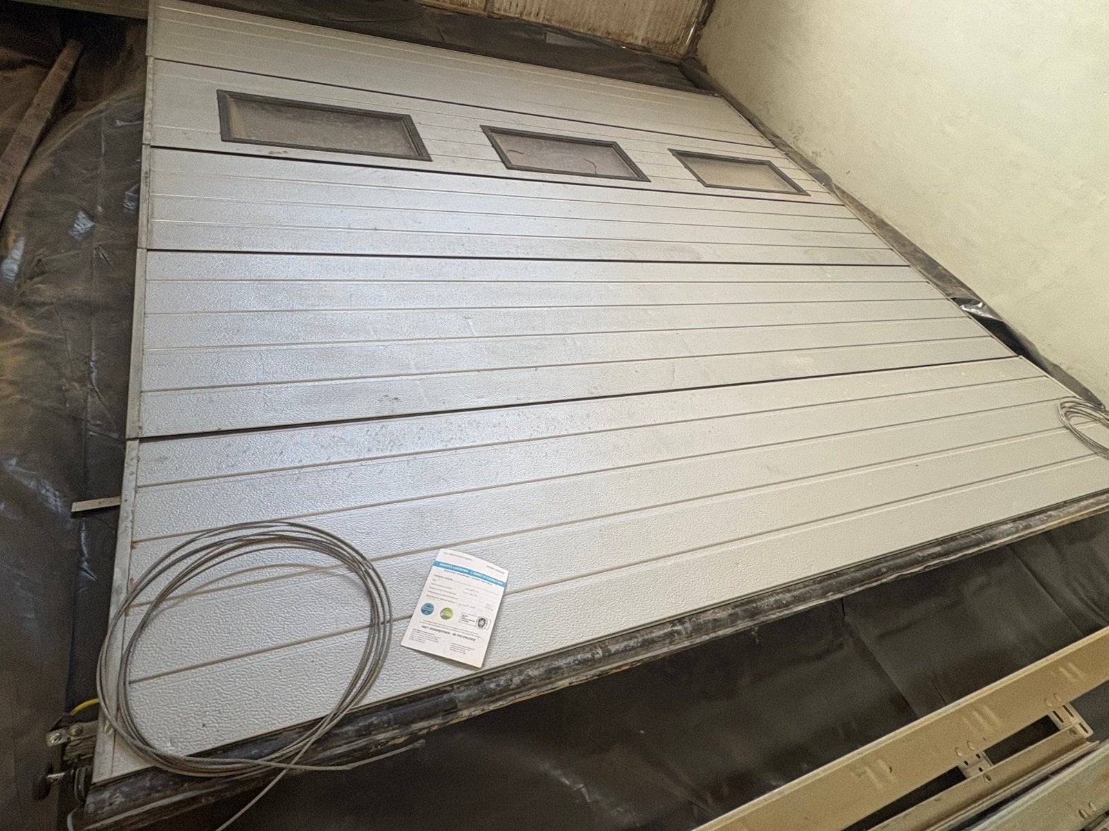 Sectionale poort 3x3m assa abloy, Ophalen, Gebruikt, 200 cm of meer, 200 cm of meer