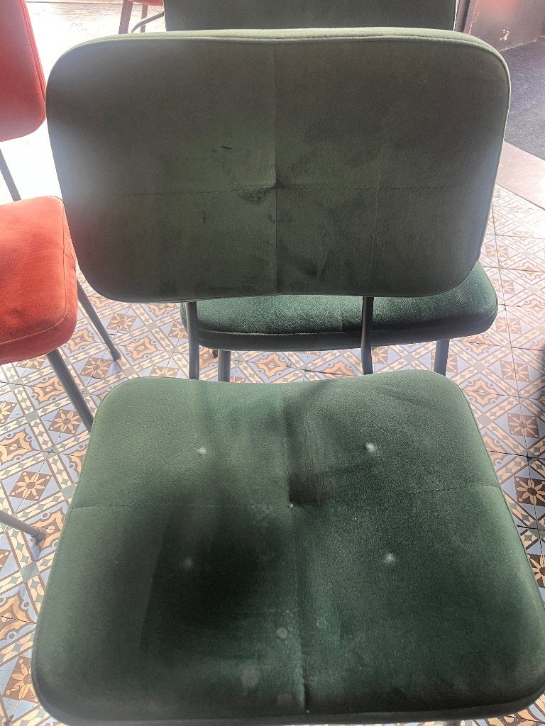 chaises de salle à manger en velours, Autres couleurs, Synthétique, Deux, Enlèvement