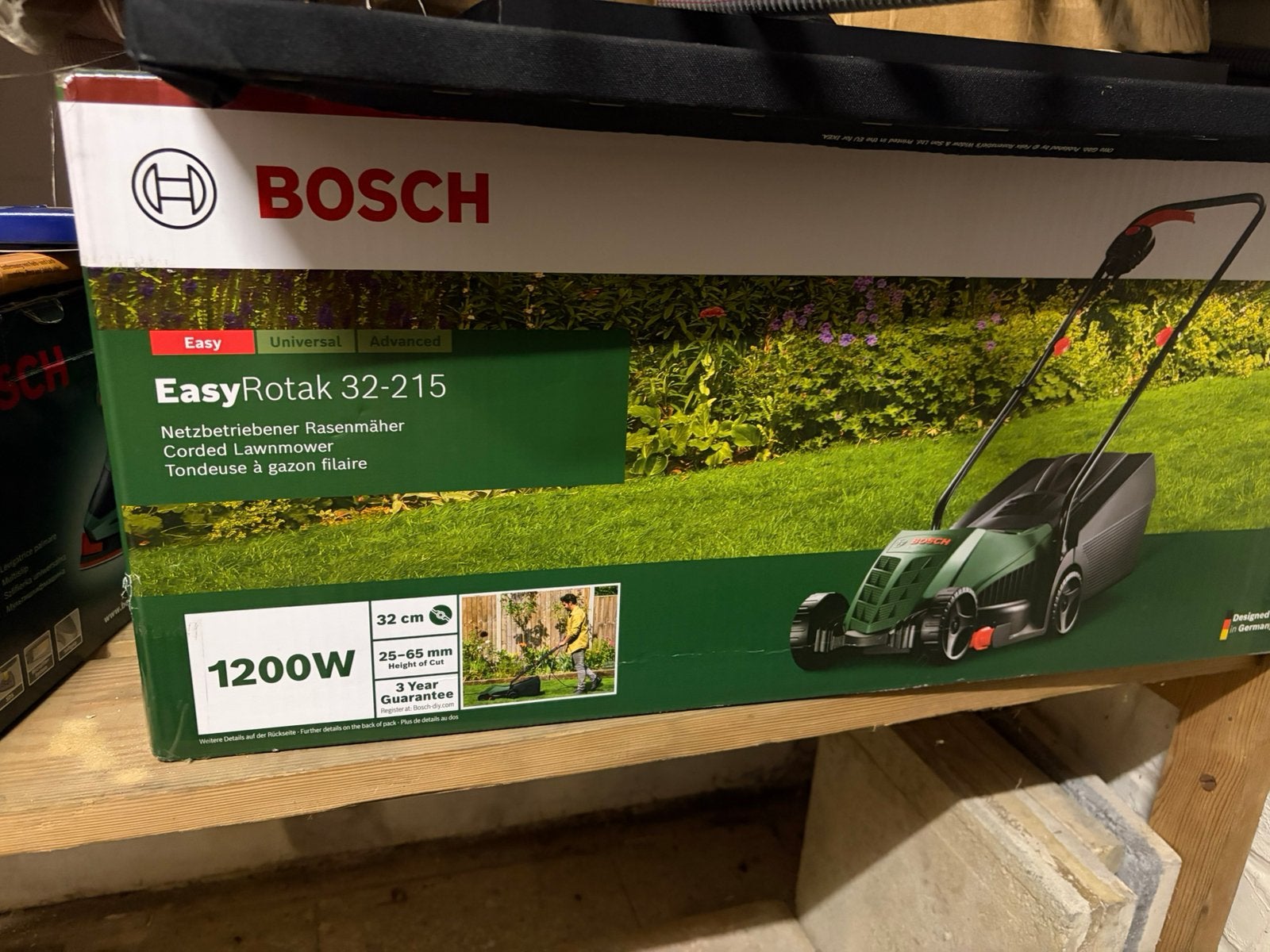 Nieuwe grasmaaier Bosch, Ophalen, Nieuw
