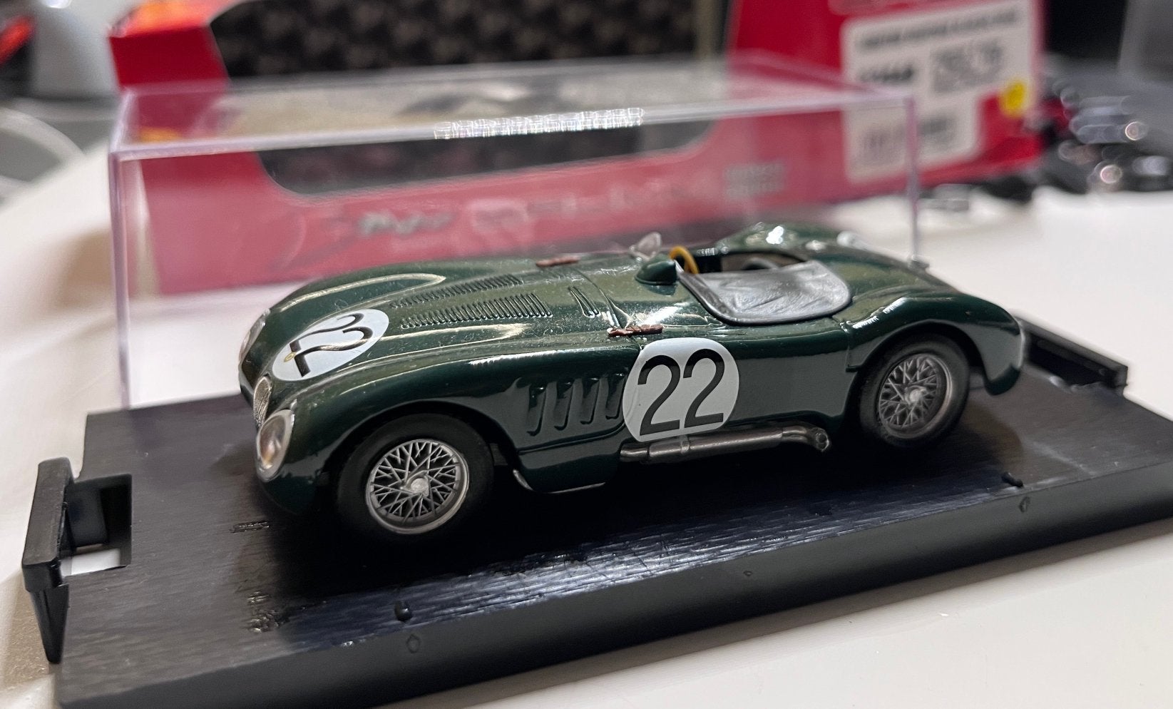 1/43 Jaguar Type C LM 1951. Moss & Fairman. BRUMM R356B, Ophalen, Zo goed als nieuw, Auto