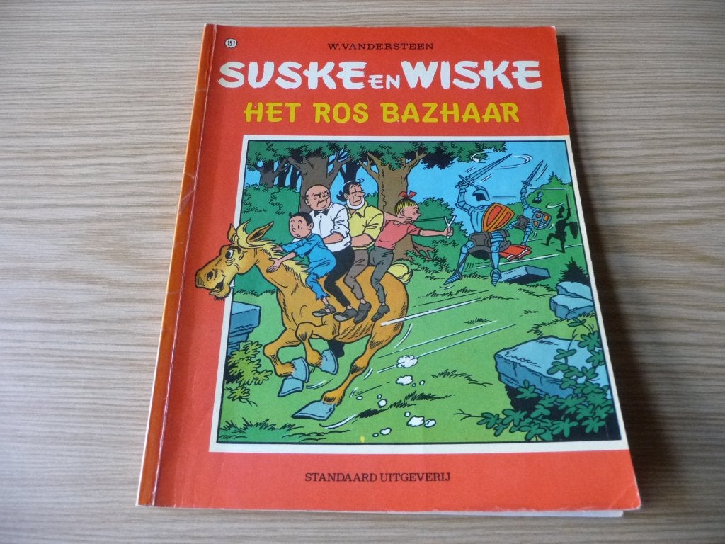 Suske & Wiske 151. Het ros Bazhaar EERSTE DRUK €3, Willy Vandersteen, Eén stripboek, Ophalen of Verzenden, Zo goed als nieuw