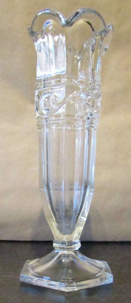 Vase en verre (A), Comme neuf, Verre, 22 cm, Convient pour fleurs séchées