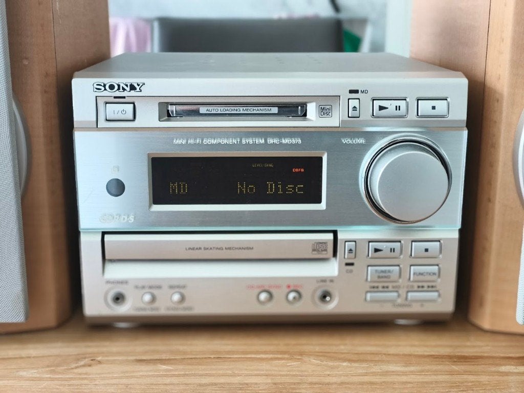 Kit HiFi compact Sony DHC-MD373 avec MiniDisc, Connexion MP3, Reconditionné, Sony, Enlèvement