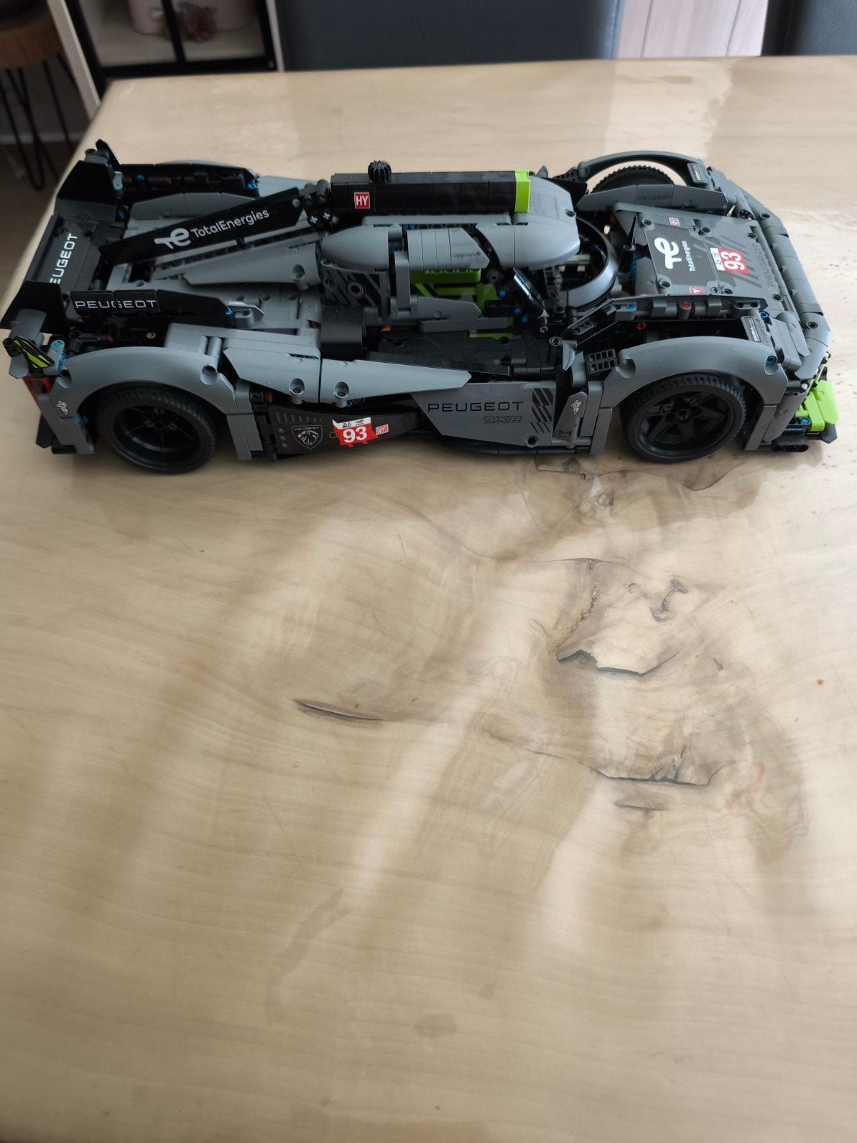lego peugeot circuitwagen, Ophalen