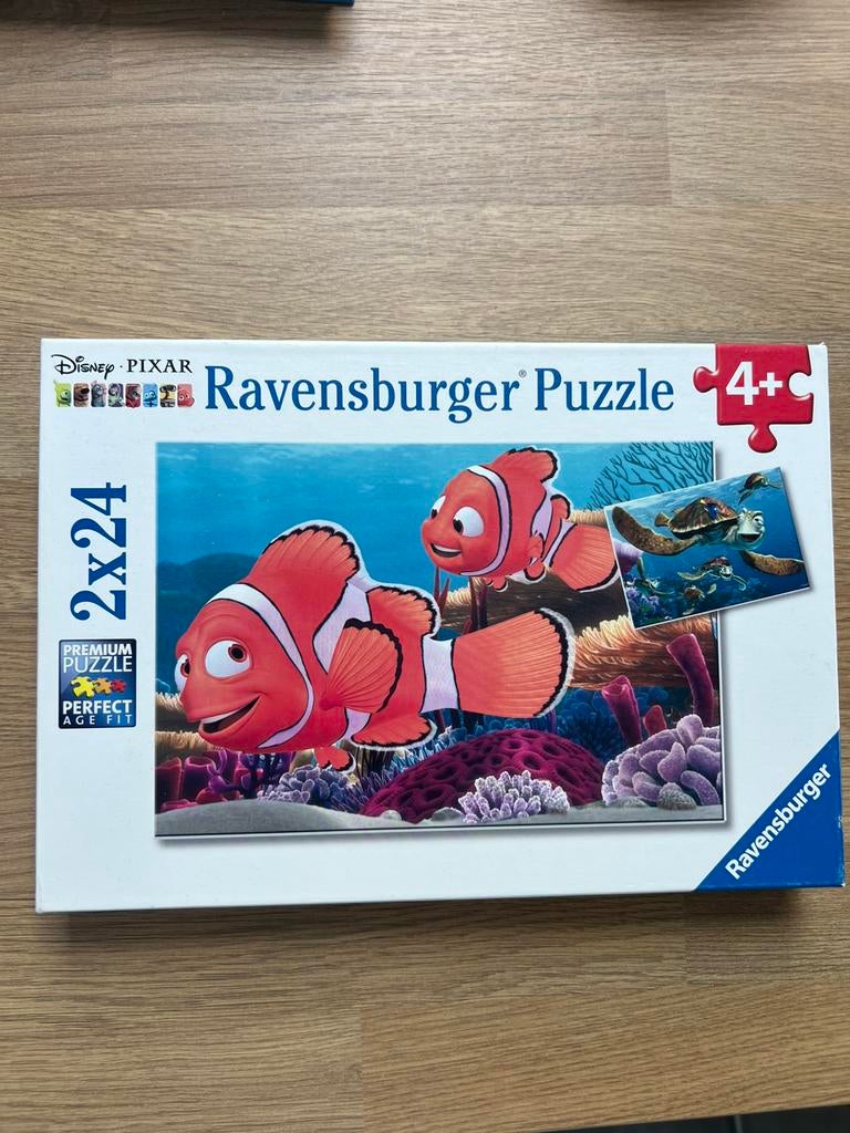 Puzzel Finding Nemo - Ravensburger - 2 stuks 24 stukken, Ophalen, 10 tot 50 stukjes, Zo goed als nieuw, 4 tot 6 jaar