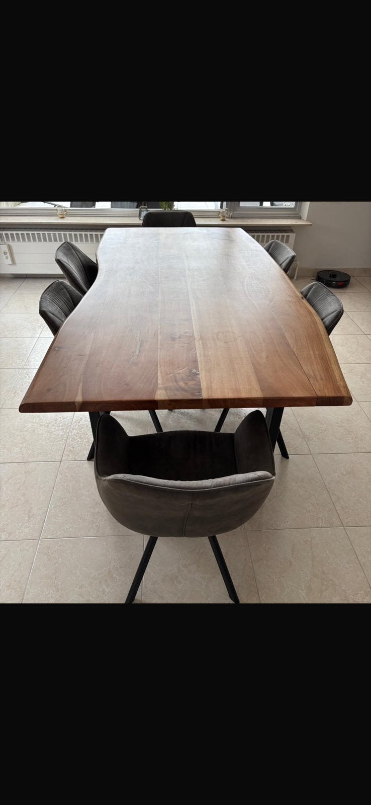Houten tafel, Maison & Meubles, Tables | Tables à manger, 100 à 150 cm, Enlèvement, Utilisé, Autres formes