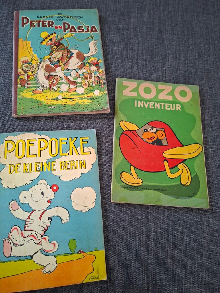 4 zeer oude strips stripverhaal eerste druk, Boeken, Stripverhalen, Ophalen