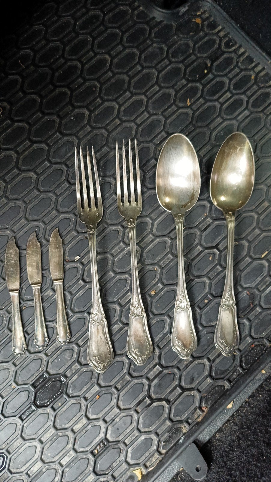 lot de couverts en métal argenté avec poinçons, Antiquités & Art, Enlèvement