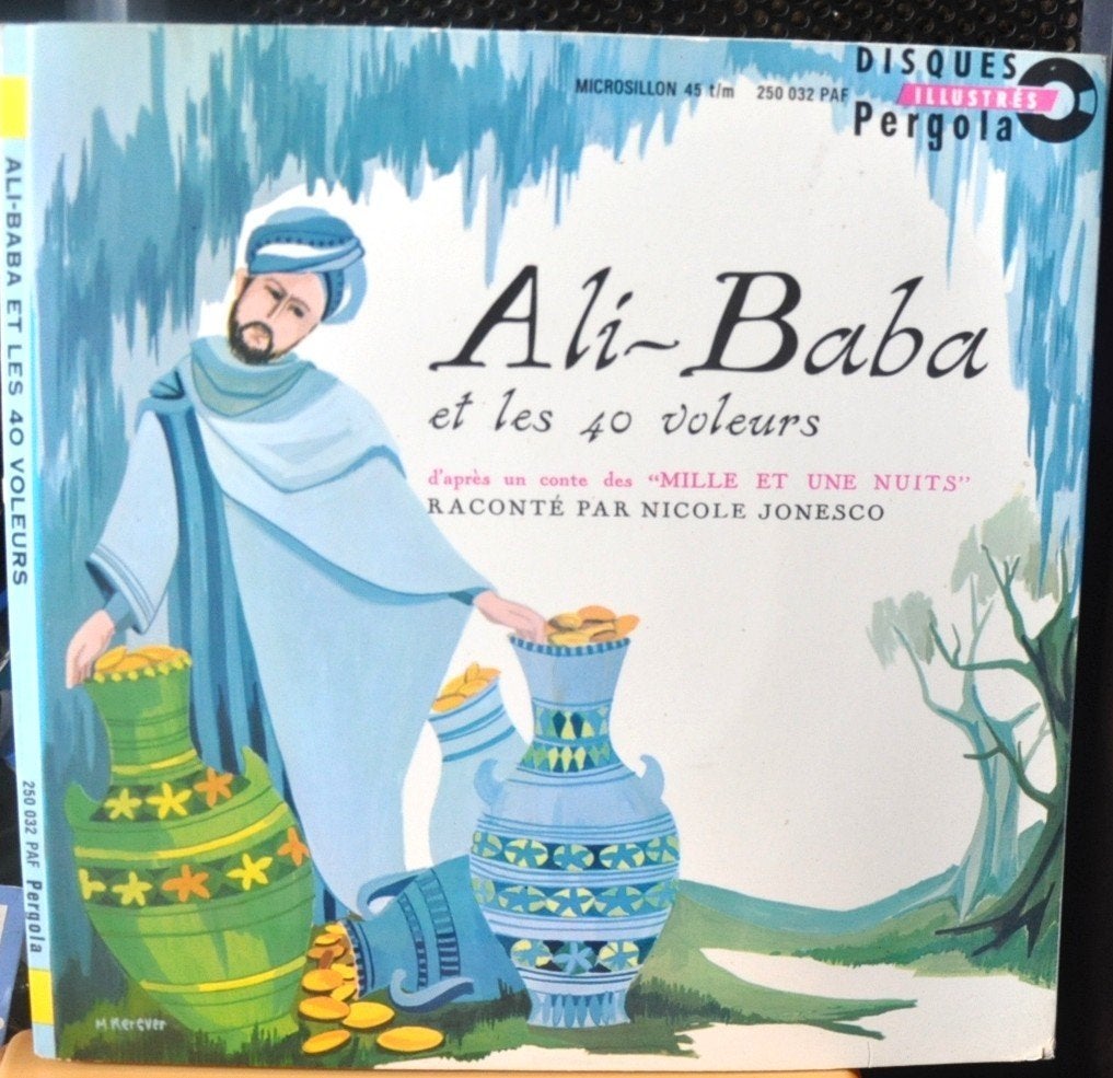 vinyl 45 tours histoire ali baba et les 40 voleurs (x20374), Ophalen of Verzenden, 1960 - 1969, Gebruikt, Verhaal of Sprookje