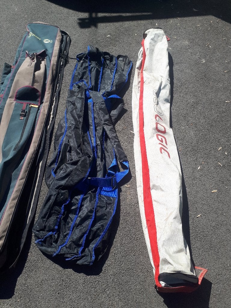 4 fourreau de peche, Sports nautiques & Bateaux, Enlèvement, Utilisé, Ligne fixe