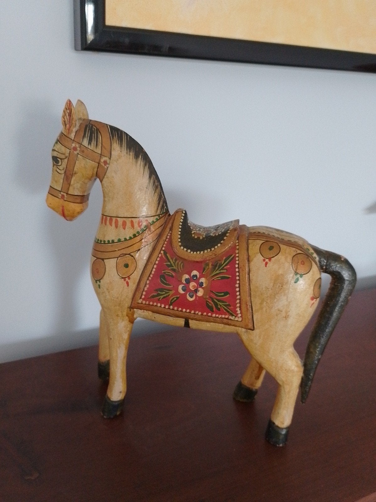 Oud houten paardje, India 20 e eeuw, Antiek en Kunst, India, Ophalen of Verzenden