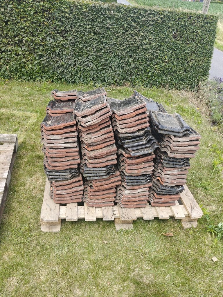 Stormpannen (+/- 850 stuks), Ophalen, Gebruikt, Steen of Klei, Zwart
