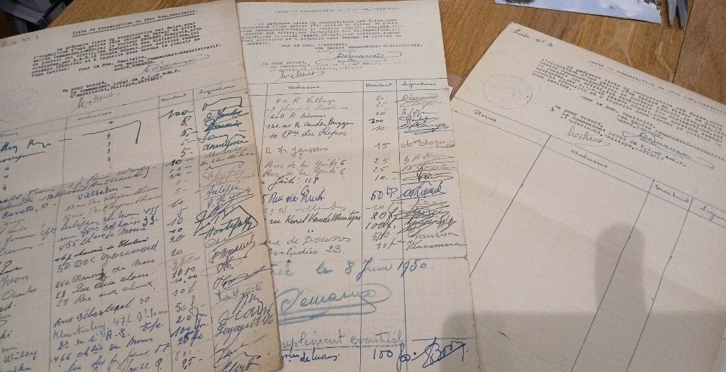 dossier  de nombreux documents militaires, résistance OF, Enlèvement ou Envoi