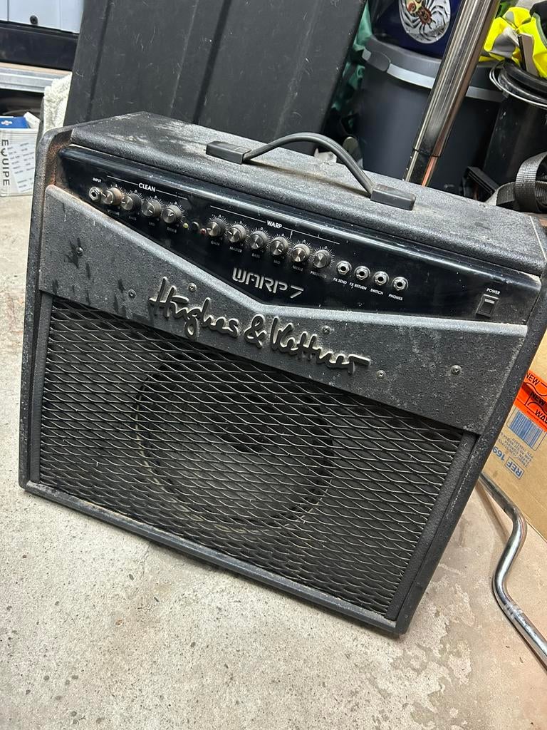 Hughes and kettner warp7 + pedalen, Musique & Instruments, Amplis | Basse & Guitare, Enlèvement, Utilisé, Guitare, 100 watts ou plus