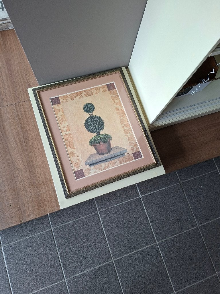 Schilderij met kader, Antiek en Kunst, Kunst | Schilderijen | Klassiek, Ophalen, Achter glas