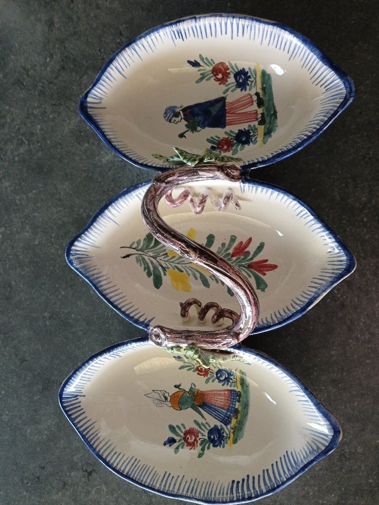 Antiek 3 - vak schaaltje., Ophalen of Verzenden