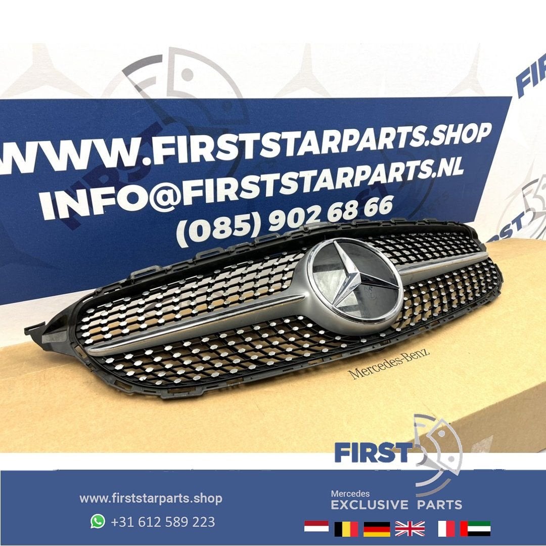 W205 Diamond gril Mercedes C Klasse 2014-2018 zwart AMG C205, Utilisé, -, -, Enlèvement ou Envoi
