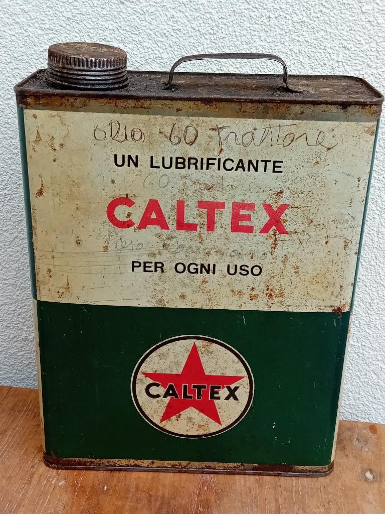 Zeldzaam olieblik CALTEX Motor Oil, Verzamelen, Ophalen of Verzenden, Gebruikt