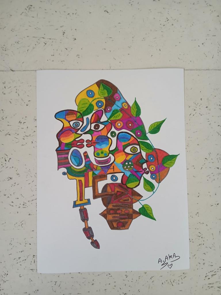 Origineel kunstwerk van vilt, Antiek en Kunst