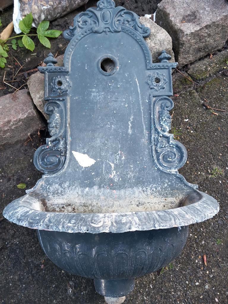 wandfontein van gietijzer, Jardin & Terrasse, Pièces d'eau & Fontaines, Enlèvement, Utilisé, Fonte, Autres types