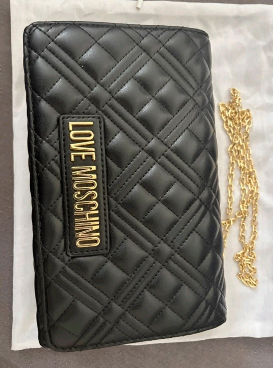 Love Moschino tas, Bijoux, Sacs & Beauté, Porte-monnaie & Portefeuilles, Autres marques, Cuir, Enlèvement, Utilisé