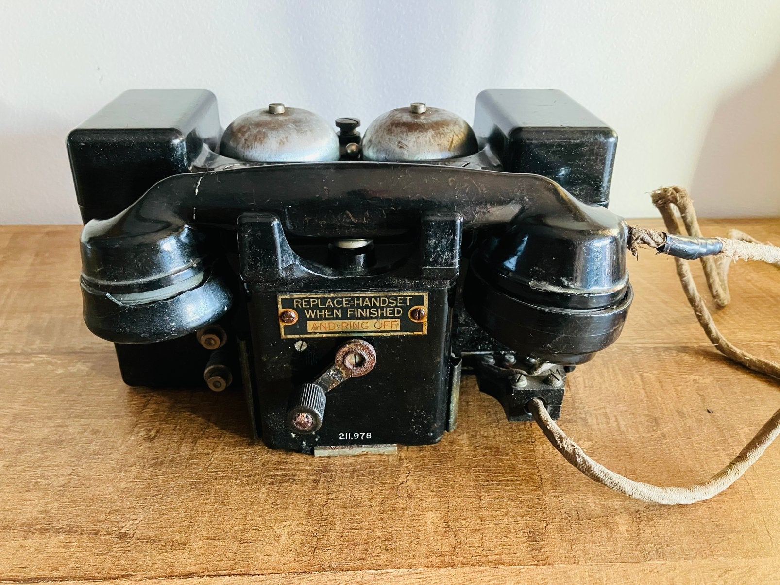 Téléphone britannique Seconde Guerre mondiale, Enlèvement