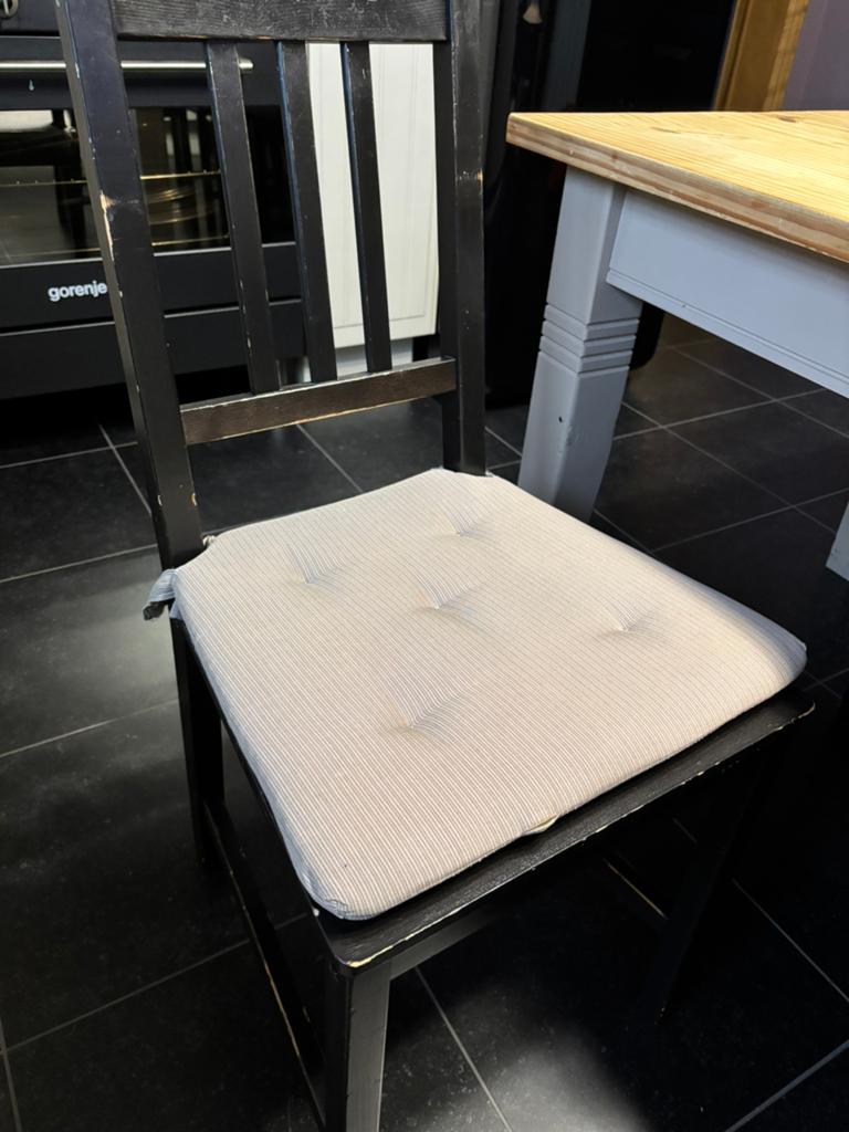 4 chaises Ikea noir, Ophalen, Gebruikt, Zwart, Vier